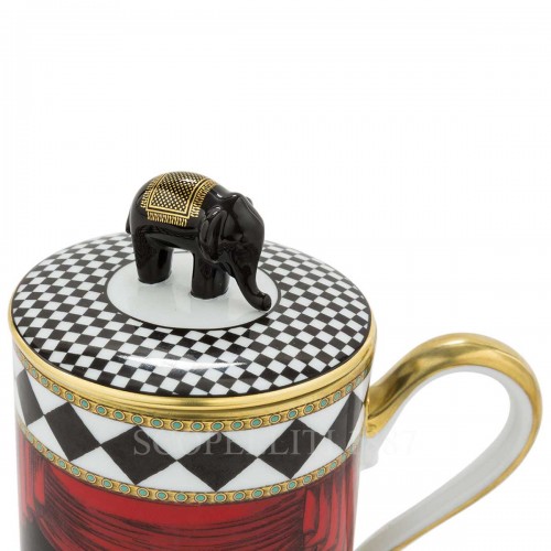 GINORI 1735 Ginori 토템 코끼리 머그 with Lid Customizable Ginori 1735 Ginori Totem Elephant Mug with Lid Customizable 00912 3/3