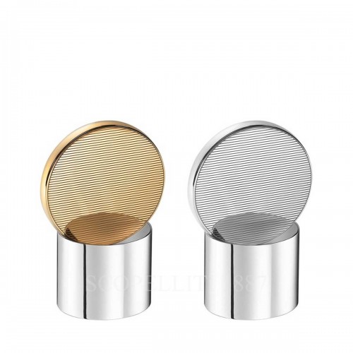 PUIFORCAT Salt and Pepper Mill Set Houlgate 골드 and Sterling 실버 Puiforcat Salt and Pepper Mill Set Houlgate Gold and Sterling Silver 00834 1/3