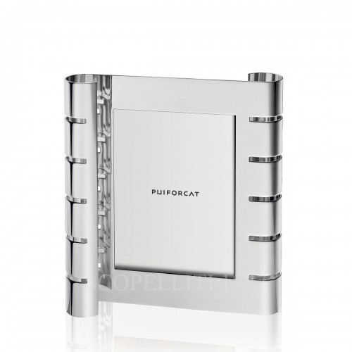 PUIFORCAT Picture 프레임 Ruban 라지 버티컬 실버 접시D Puiforcat Picture Frame Ruban Large Vertical Silver Plated 00788 1/3