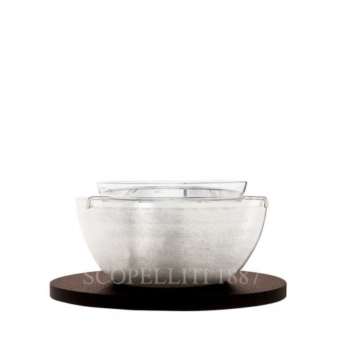 PUIFORCAT C아비아R 볼 JA카라NDA 실버 접시 Puiforcat Caviar Bowl Jacaranda Silver Plated 00782 1/3