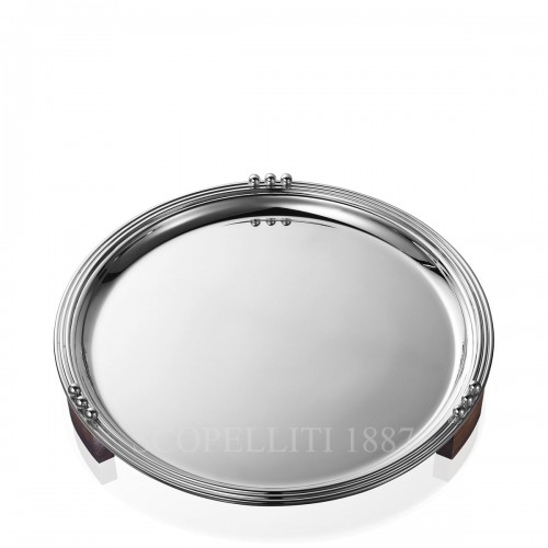 PUIFORCAT Etchea Art Deco 1937 round 트레이 실버 접시 Puiforcat Etchea Art Deco 1937 round Tray Silver Plated 00769 1/3