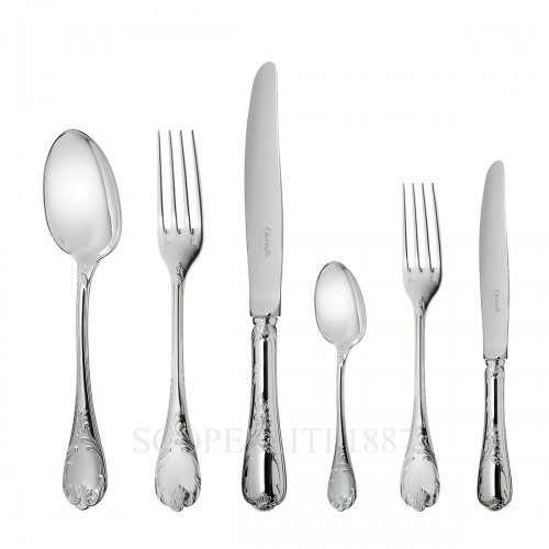 CHRISTOFLE Marly 24 pcs Sterling 실버 커트러리 세트 Christofle Marly 24 pcs Sterling Silver Cutlery Set 00617 1/2