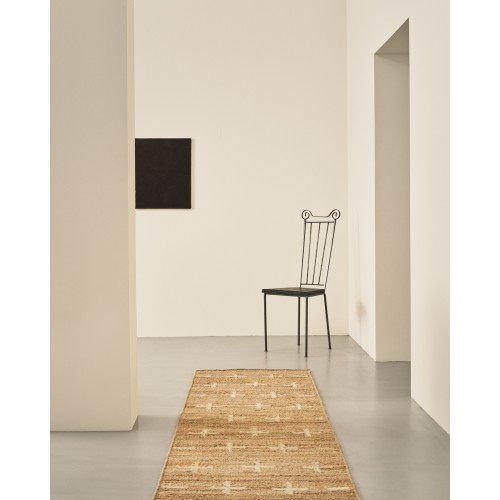 Nordic Knots Jute Cross Runner Cream 00149 2/3