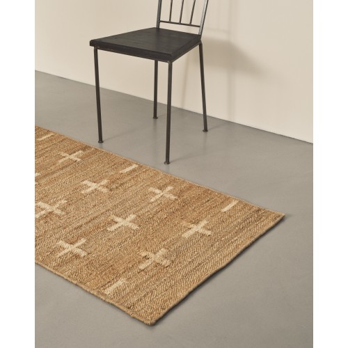 Nordic Knots Jute Cross Runner Cream 00149 3/3