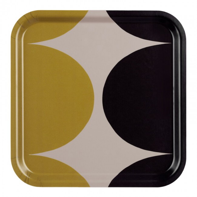 MARIMEKKO 마리메꼬 Harka 트레이 32 x cm clay - 차콜 autumn 엘로우 MA071774-892