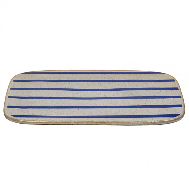 LYNGBY PORCELAIN 링비포슬린 Dan-Ild 서빙 디쉬 27 x cm 스트라이프 LB201476