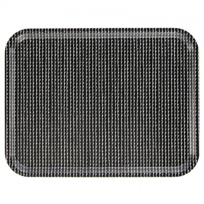 아르텍 Rivi 트레이 43 x 33 cm 블랙 - 화이트 Artek Rivi tray  43 x 33 cm  black - white 15427