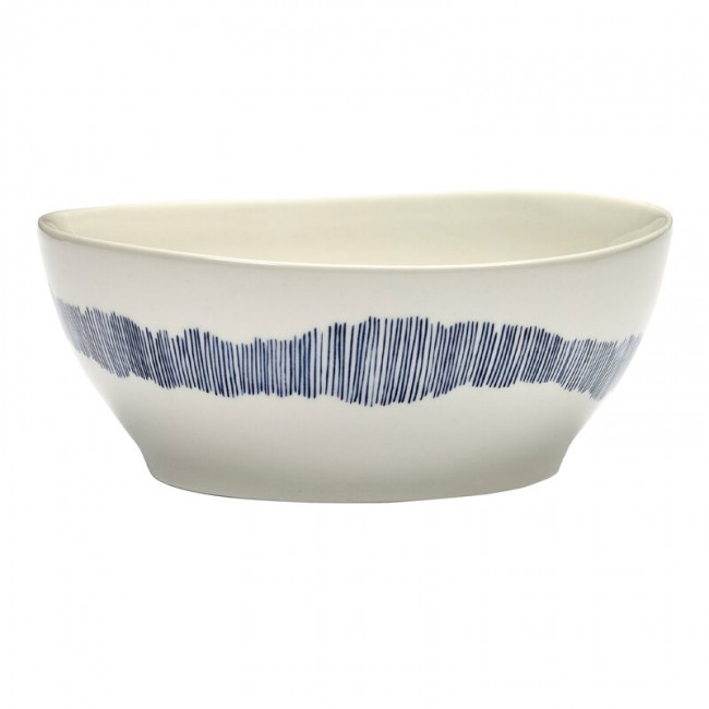 SERAX 세락스 Feast 볼 L 4 pcs 화이트 - 블루 SXB8921010B-4