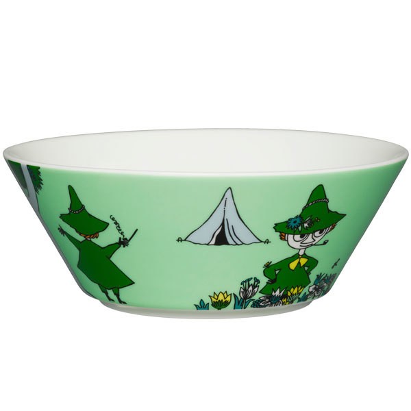 ARABIA 아라비아핀란드 무민 볼 Snufkin 그린 AR1015560