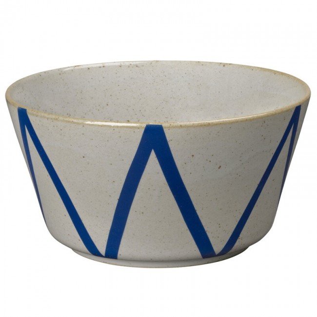 LYNGBY PORCELAIN 링비포슬린 Dan-Ild 볼 21 cm zig zag LB201473