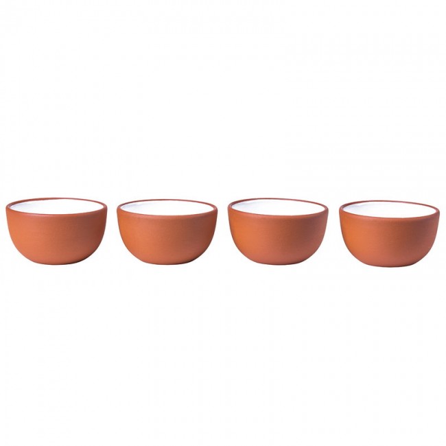VAIDAVA CERAMICS V아이다VA 세라믹S Earth dip 볼 set of 4 화이트 VV8