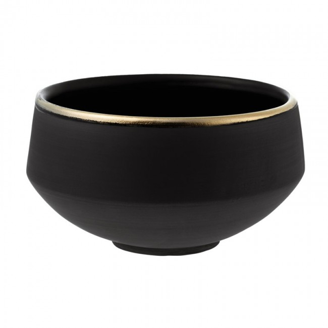 VAIDAVA CERAMICS V아이다VA 세라믹S Eclipse 골드 브랙퍼스트 볼 0 75 L 블랙 - VV680