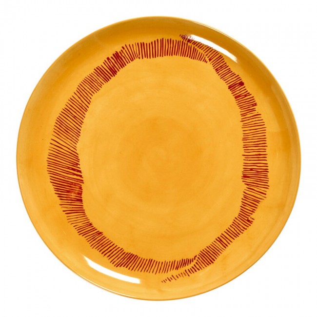 SERAX 세락스 Feast 접시 L 2 pcs 엘로우 - red SXB8921006E-2