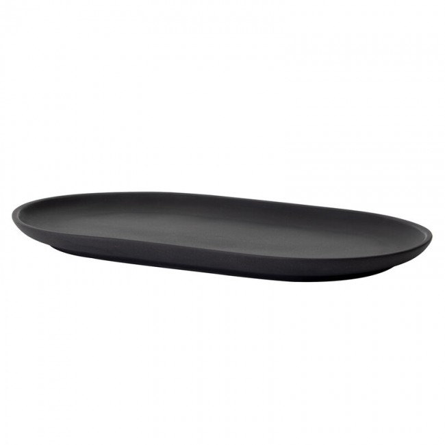 DESIGN HOUSE STOCKHOLM 디자인 하우스 스톡홀름 Sand Secrets 접시 오발 20 cm 블랙 DHS2719-1000