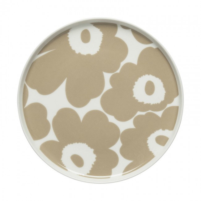 MARIMEKKO 마리메꼬 Oiva - Unikko 접시 20 cm 화이트 beige MA070399-180