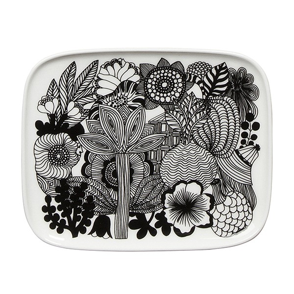 MARIMEKKO 마리메꼬 Oiva - Siirtolapuutarha 접시 15 x 12 cm MA067845-090