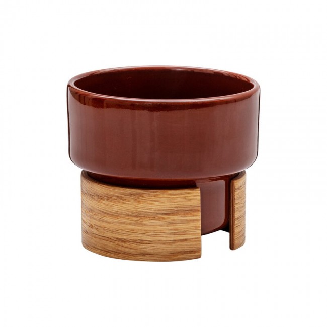 Tonfisk Design Warm 카푸치노 cup 1 6 dl set of 2 brown - walnut TFTNT002