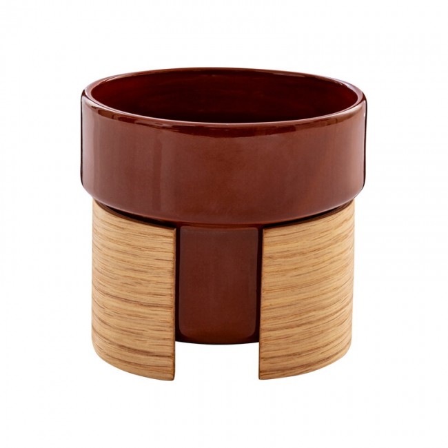 Tonfisk Design Warm latte cup 4 dl brown - oak TFTNT004