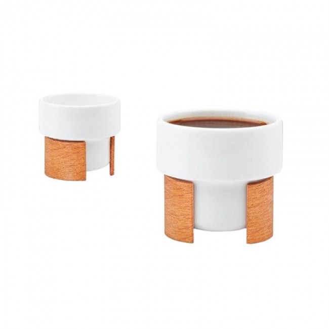 Tonfisk Design Warm 에스프레소 컵 0 8 dl 2 pcs 화이트 - oak TFTNE001