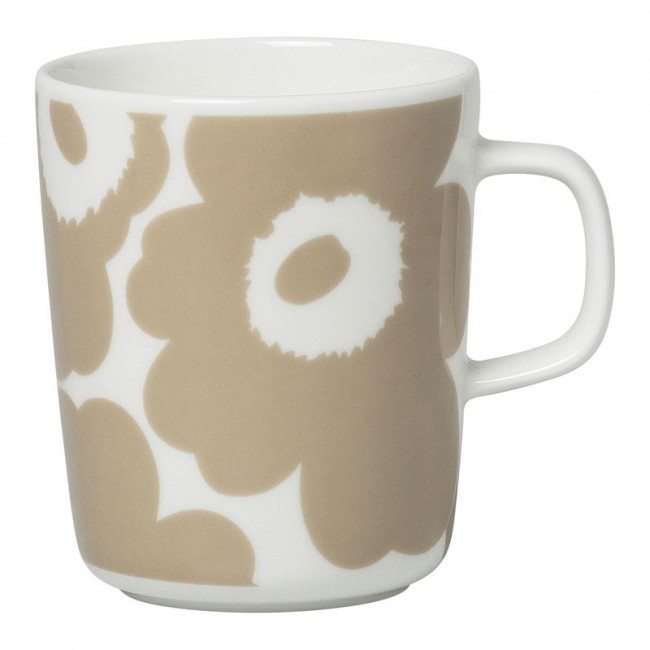 MARIMEKKO 마리메꼬 Oiva - Unikko 머그 2 5 dl 화이트 beige MA070401-180