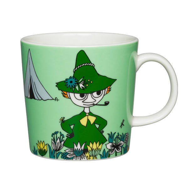ARABIA 아라비아핀란드 무민 머그 Snufkin 그린 AR1015561