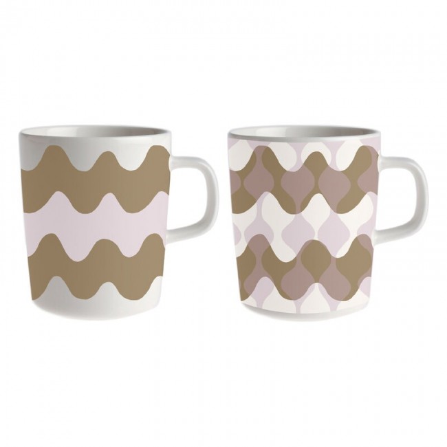 MARIMEKKO 마리메꼬 Oiva - Lokki Pergola 머그 2 5 dl pcs 핑크 brown MA071690-138