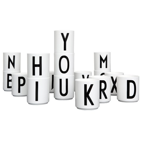 DESIGN LETTERS 디자인레터스 아르네야콥센 포셀린 cup 화이트 A-Z DL60104981A