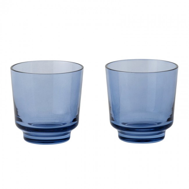 MUUTO 무토 Raise 글라스 set of 2 20 cl indigo MU12427