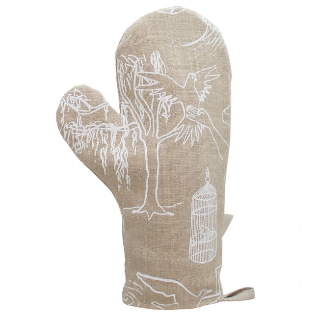 Saana ja Olli Mielenmaisemia oven mitten beige - 화이트 SOHMP11-6-BG-WH