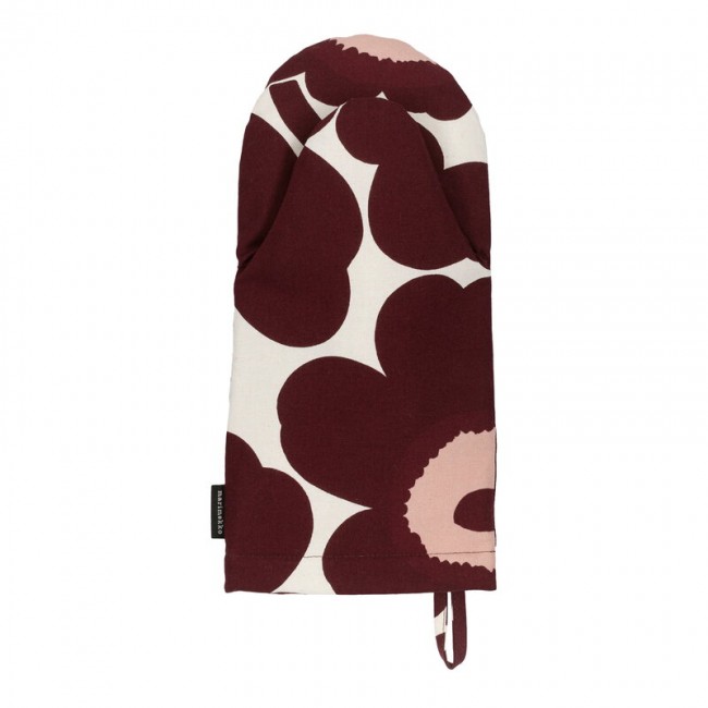 MARIMEKKO 마리메꼬 Pieni Unikko oven mitten 코튼 - burgundy 로즈 MA071764-832