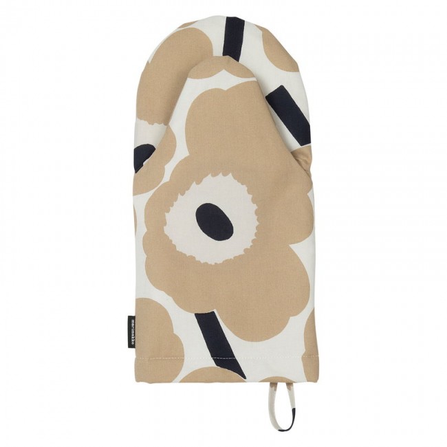 MARIMEKKO 마리메꼬 Pieni Unikko oven mitten 오프 화이트 - beige 다크 블루 MA069908-185