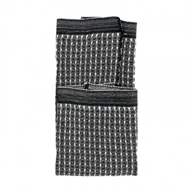 Lapuan Kankurit Maija 디쉬CLOTH 블랙 - 화이트 LT40396
