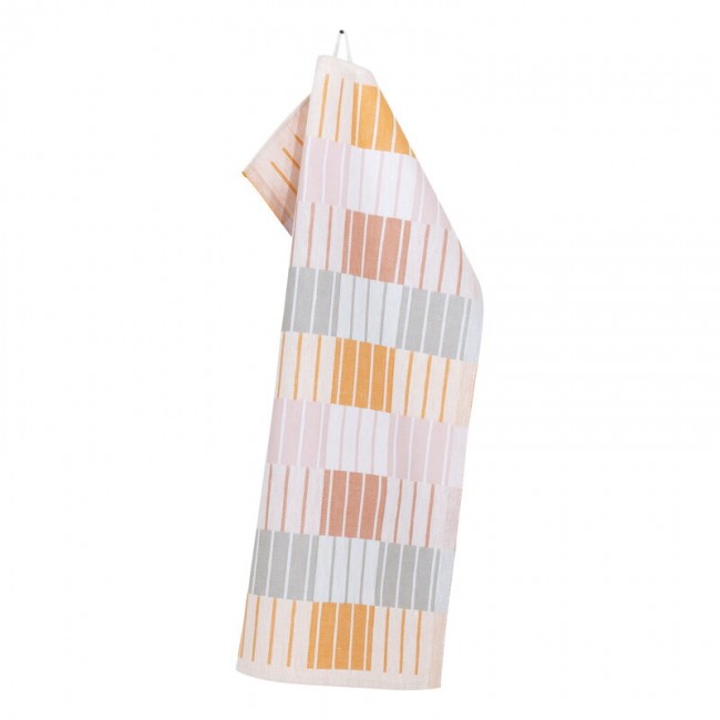 Lapuan Kankurit Sointu tea towel cinnamon - cloudberry 로즈 LT19877