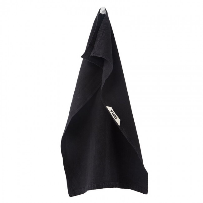 Tekla 린넨 글라스 towel 블랙 TEKGT-BL-45X65
