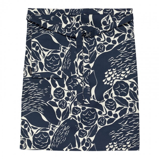 MARIMEKKO 마리메꼬 Pieni Karhuemo 앞치마 beige - 다크 블루 MA071178-650