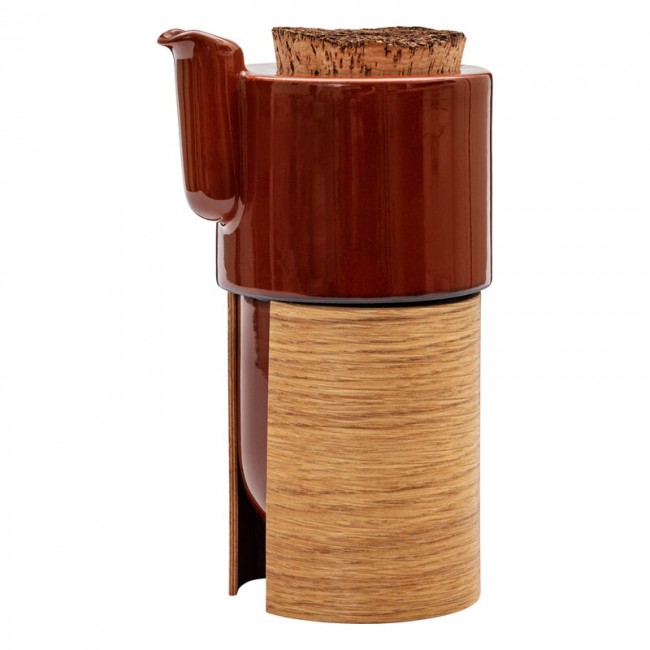 Tonfisk Design Warm 티포트 6 dl brown - oak cork lid TFTNT005K