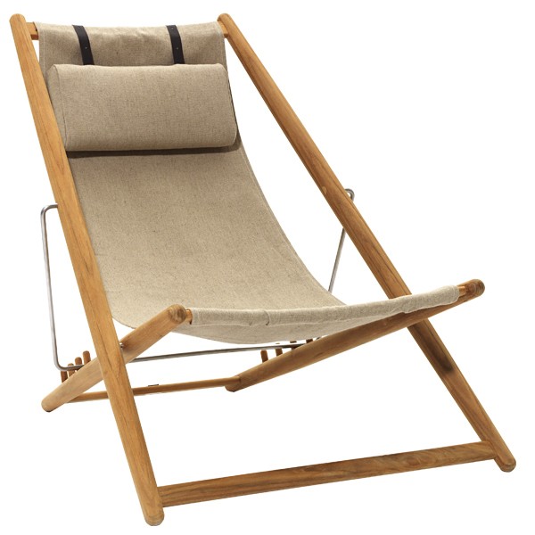 Skargaarden H55 easy 의자 teak - 캔버스 SNH55-T-N