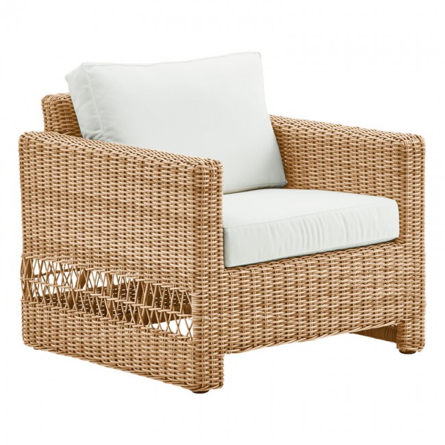 Sika-Design Carrie lounge 의자 네츄럴 - 화이트 SS9155U-9155CY101