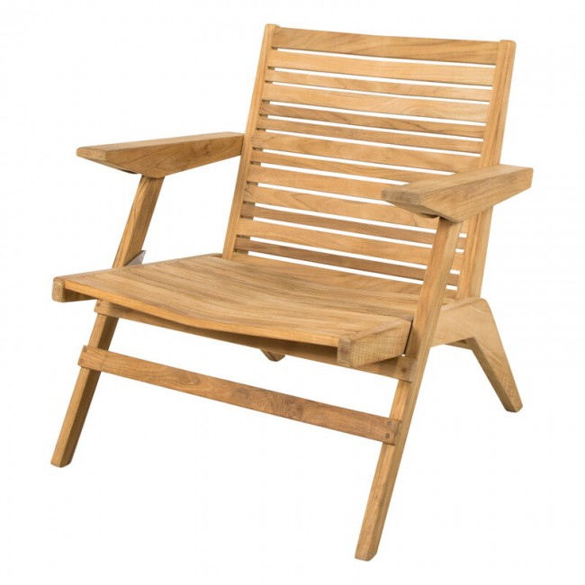 CANE-LINE 케인 라인 Flip lounge 의자 teak CL54070T