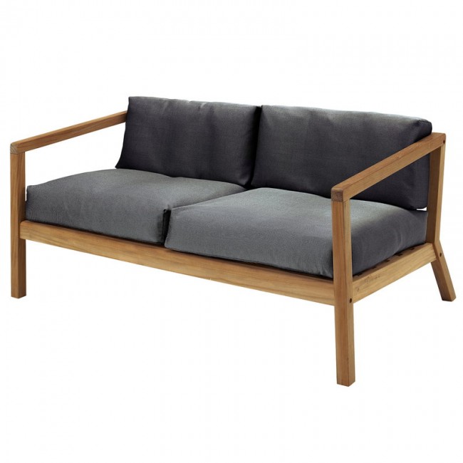 SKAGERAK 스카게락 Virkelyst 2-seater sofa teak - 차콜 SR1505782