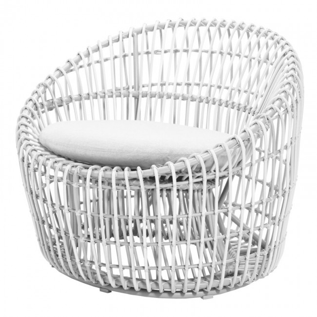 CANE-LINE 케인 라인 Nest round 의자 화이트 CL57422WSW