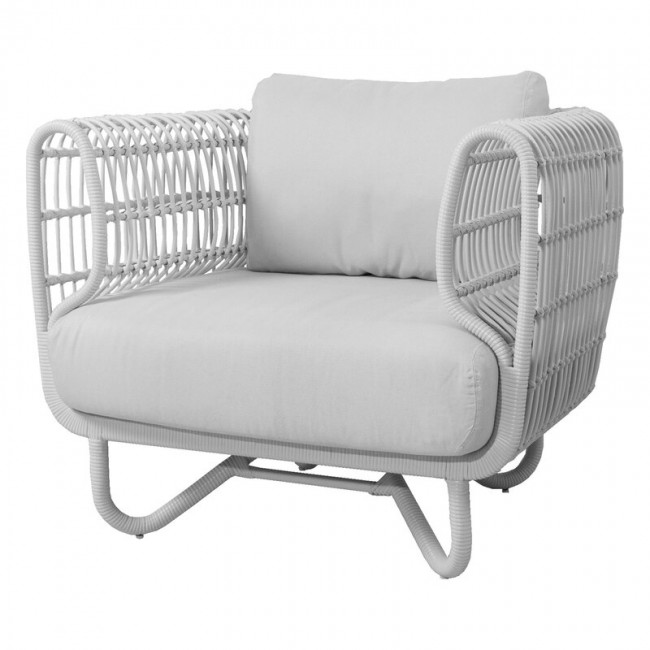 CANE-LINE 케인 라인 Nest lounge 의자 화이트 CL57421WSW