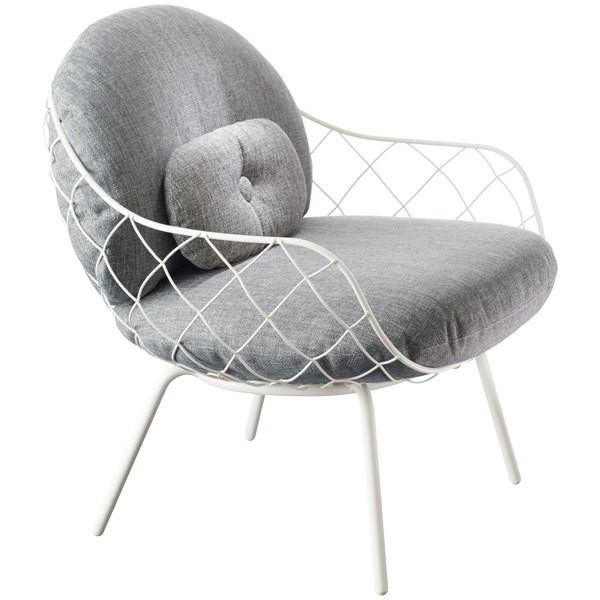 MAGIS Pina 라운지체어 화이트 steel 프레임 grey seat Magis Pina lounge chair  white steel frame  grey seat 13558