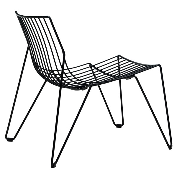 Massproductions Tio lounge 의자 블랙 MRTI0202