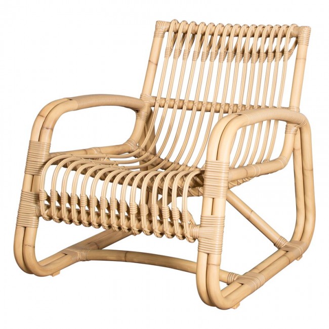 CANE-LINE 케인 라인 Curve lounge 의자 네츄럴 CL57402AUU