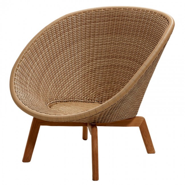 CANE-LINE 케인 라인 Peacock lounge 의자 teak - light 네츄럴 CL5458UT