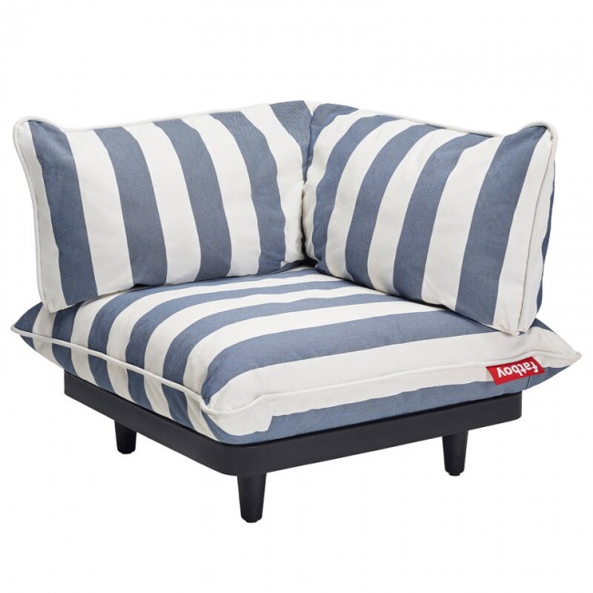 FATBOY Paletti corner seat 스트라이프 ocean 블루 Fatboy Paletti corner seat  stripe ocean blue 13507