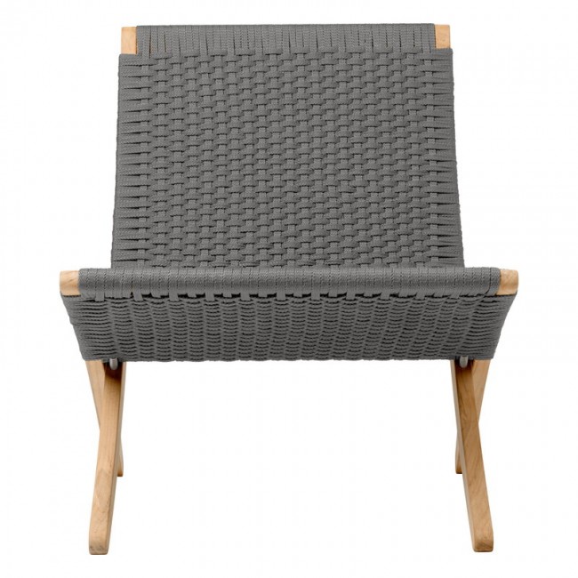 CARL HANSEN & SU00F8N MG501 Cuba 아웃도어 라운지체어 teak - 차콜 1402 Carl Hansen & Su00f8n MG501 Cuba outdoor lounge chair  teak - Charcoal 1402 13492
