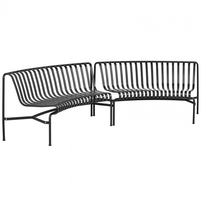 HAY 헤이 Palissade Park 다이닝 bench in-in set of 2 앤트러사이트 HA943202-100