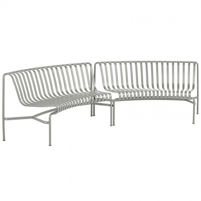 HAY 헤이 Palissade Park 다이닝 bench in-in set of 2 sky grey HA943202-110